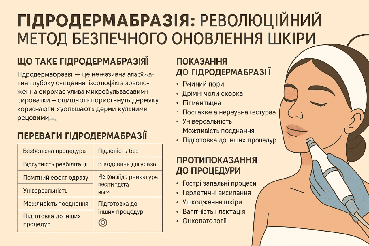 Гідродермабразія: революційний метод безпечного оновлення шкіри